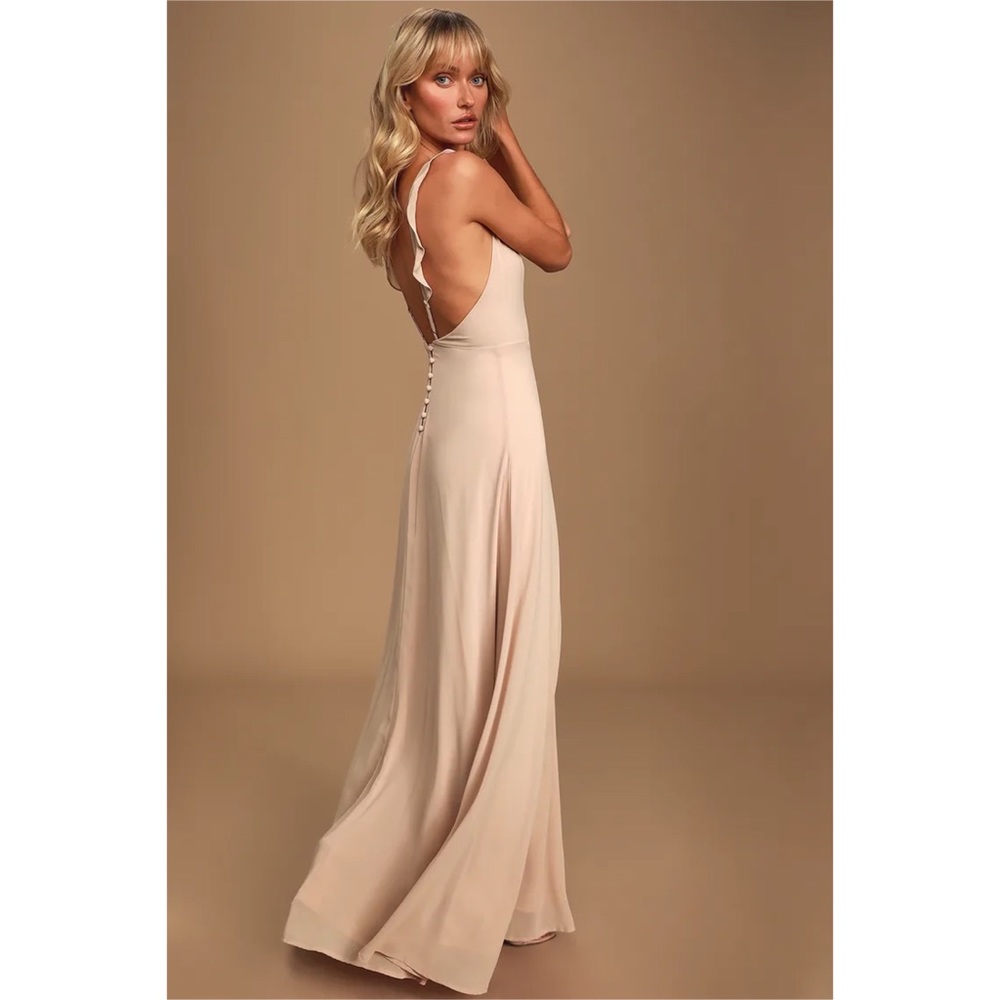 Lulus Meteoric Rise Blush Maxi Dress